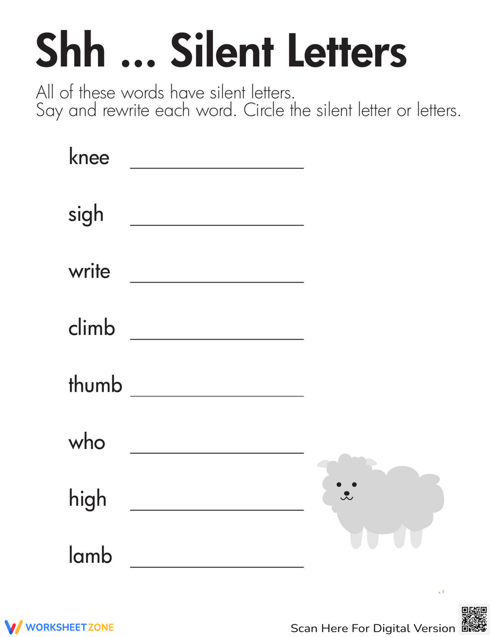 Printable Grade 2 Silent Letters Worksheets Printable Grade 2 Silent Letters Worksheets