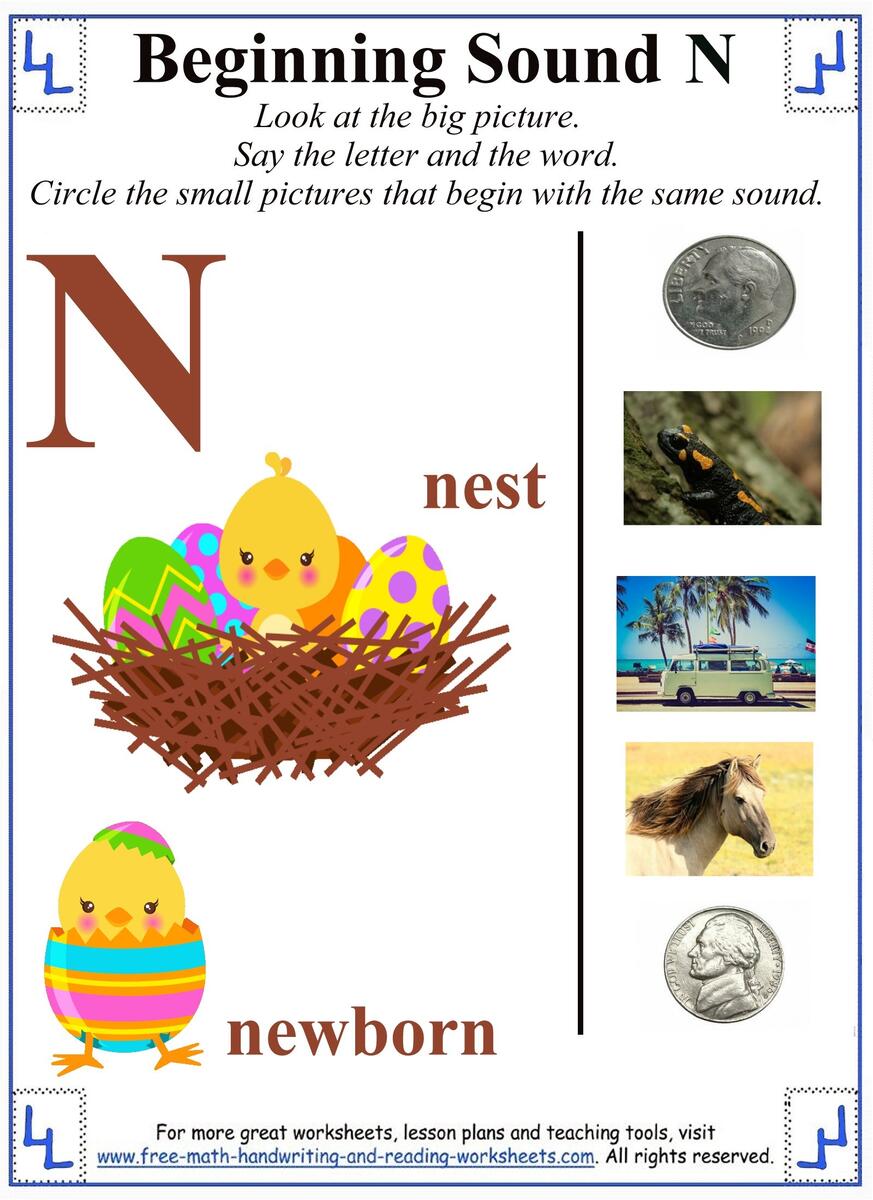 Printable Letter N Worksheets Printable Letter N Worksheets