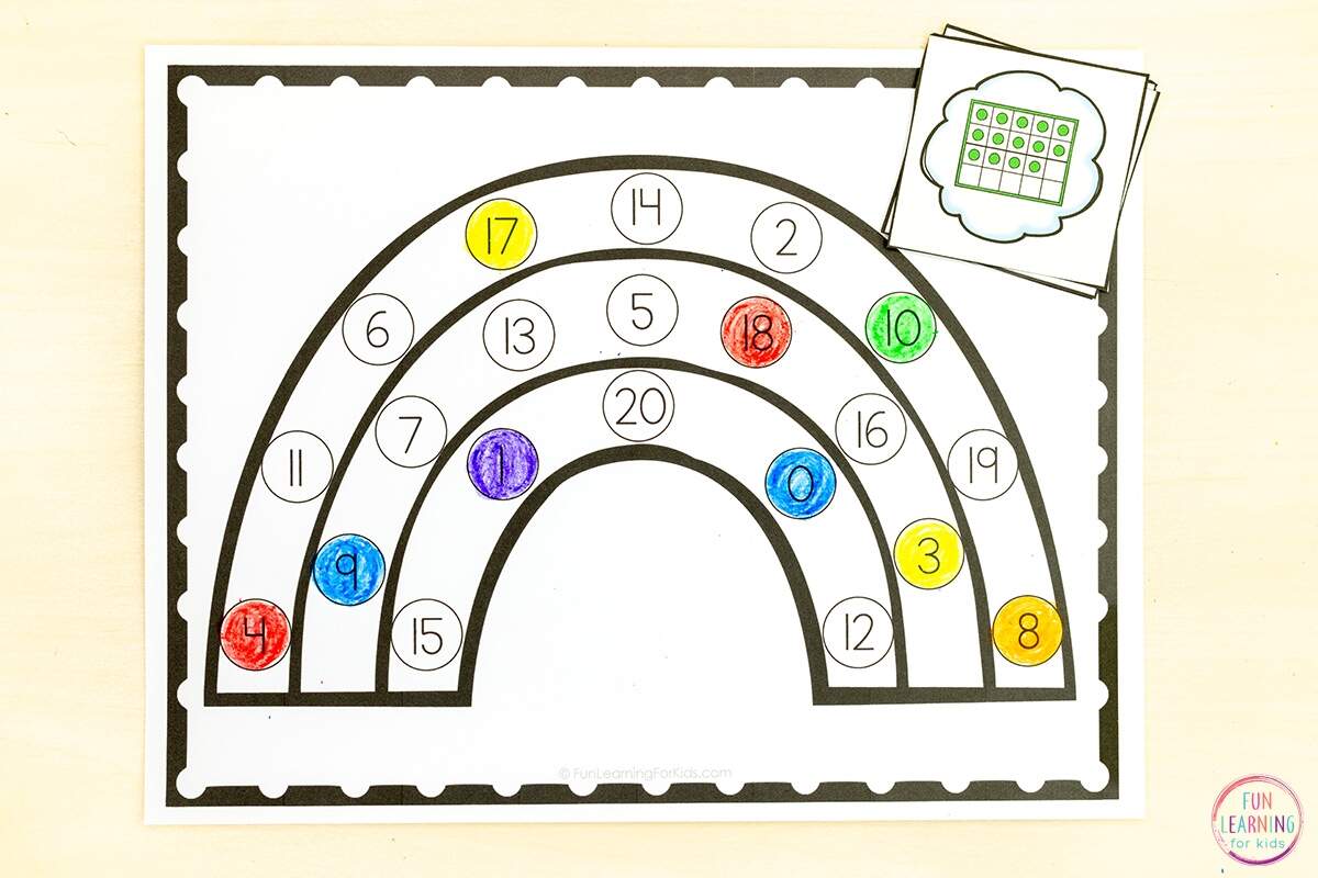 Rainbow Find And Color The Number Worksheets Rainbow Find And Color The Number Worksheets