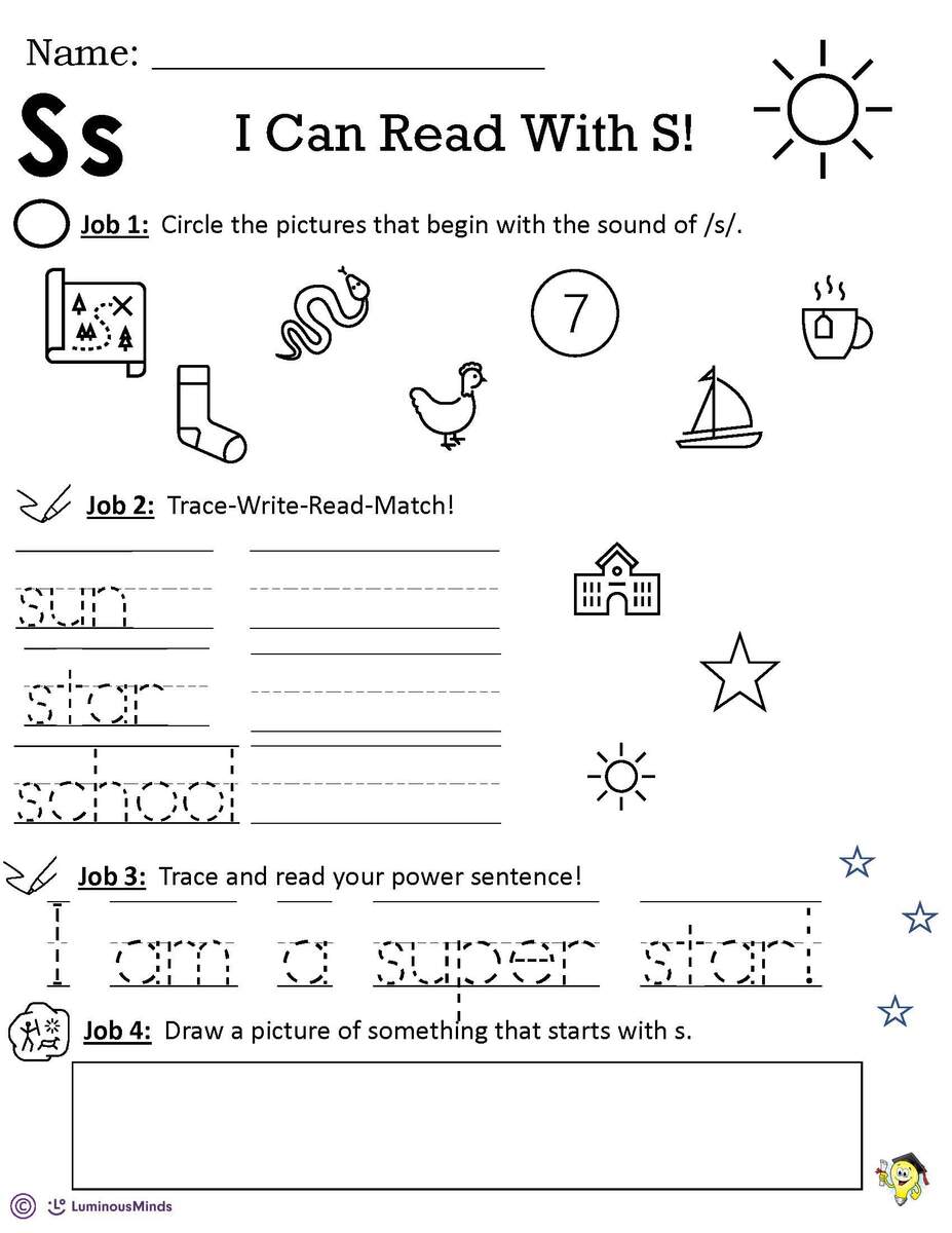 Reading Comprehension Worksheets I Can Read With S Reading Comprehension Worksheets I Can Read With S