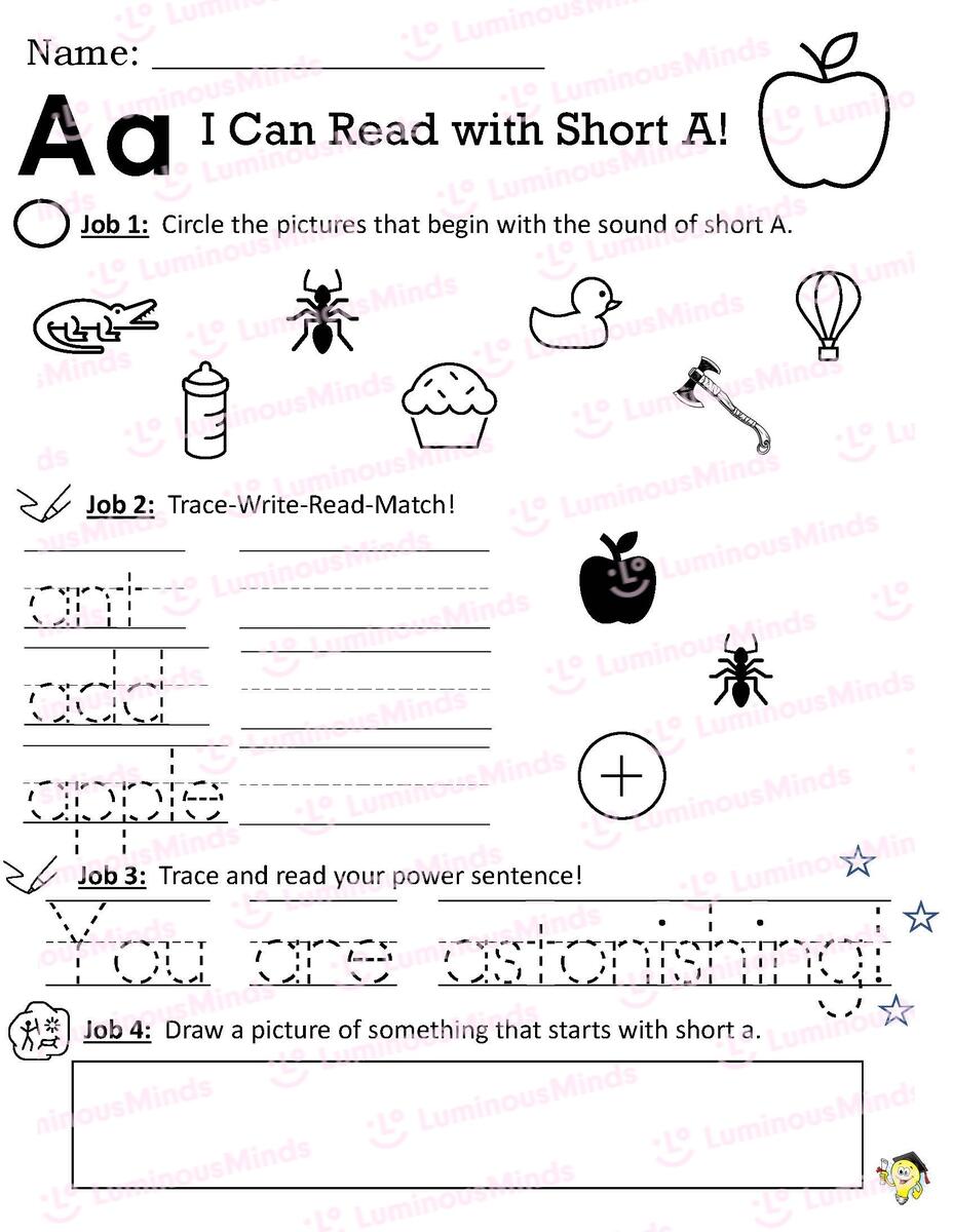 Reading Comprehension Worksheets I Can Read With Short A Reading Comprehension Worksheets I Can Read With Short A