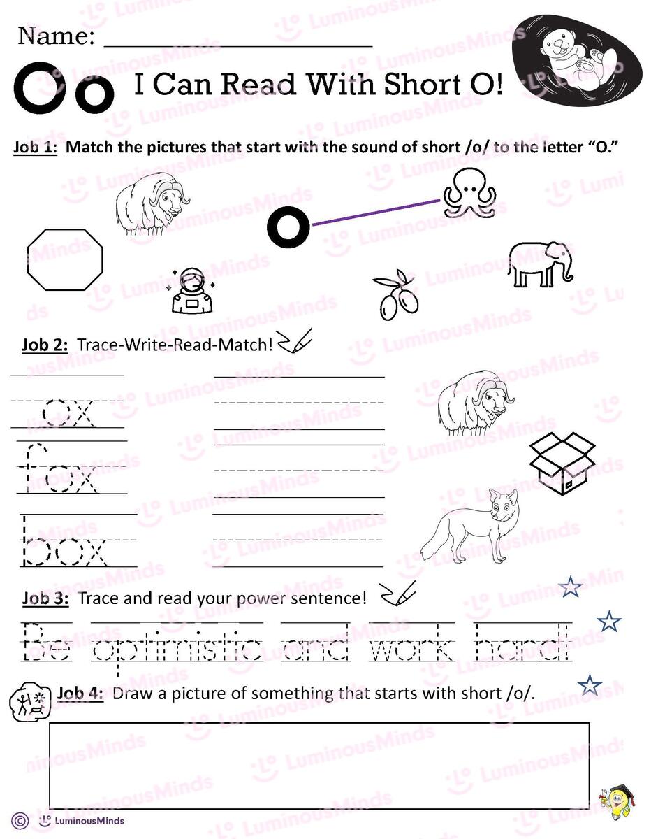 Reading Comprehension Worksheets I Can Read With Short O Reading Comprehension Worksheets I Can Read With Short O