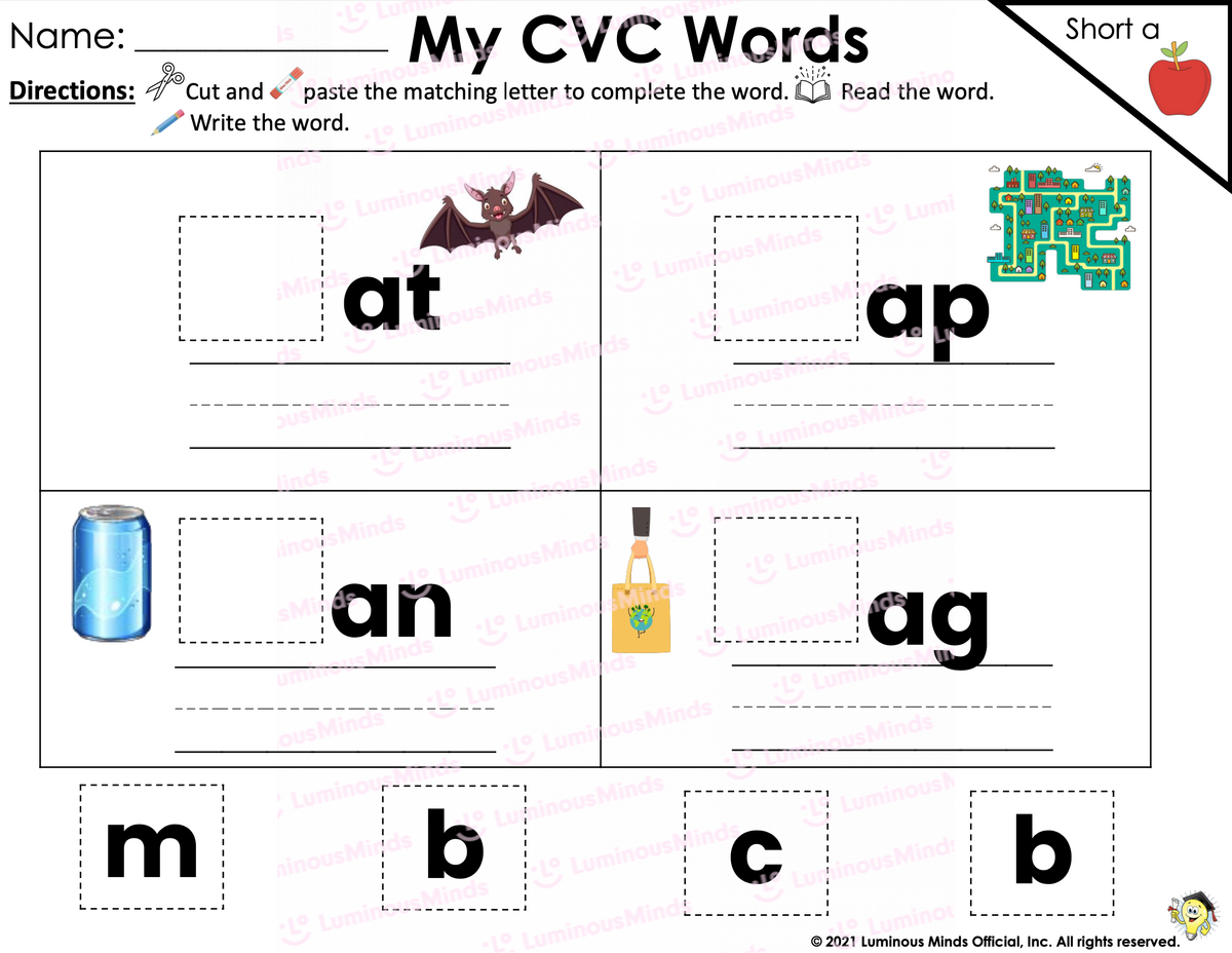 Reading Comprehension Worksheets Let S Make CVC Words With Short A Reading Comprehension Worksheets Let S Make CVC Words With Short A