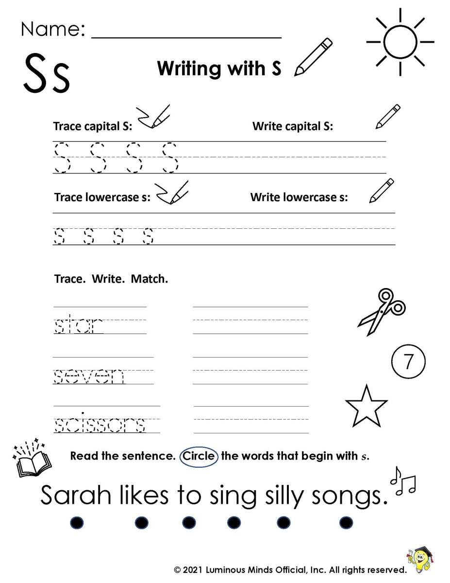 Reading Comprehension Worksheets Writing With S Reading Comprehension Worksheets Writing With S