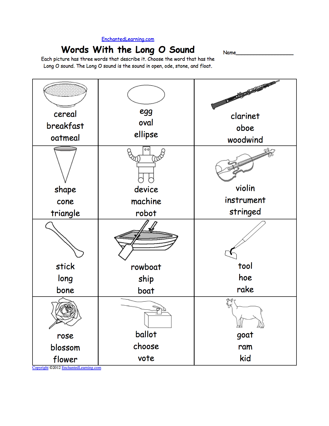 Short O Alphabet Activities At EnchantedLearning Short O Alphabet Activities At EnchantedLearning