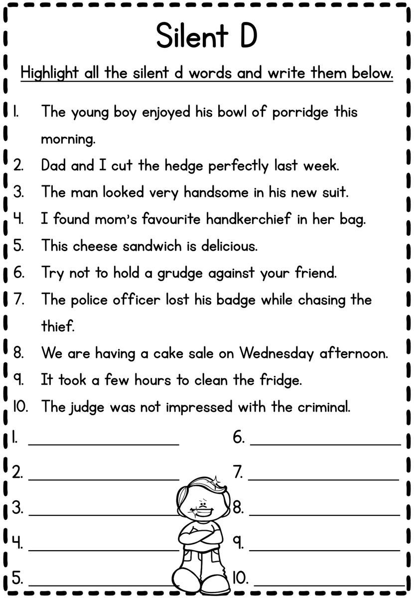 Silent Letter Worksheet Freebie Made By Teachers Silent L Worksheets Made By Teachers