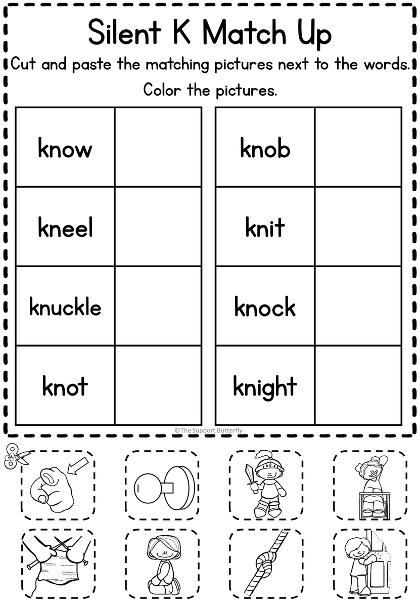 Silent Letter Worksheet Freebie Made By Teachers Silent L Worksheets Made By Teachers