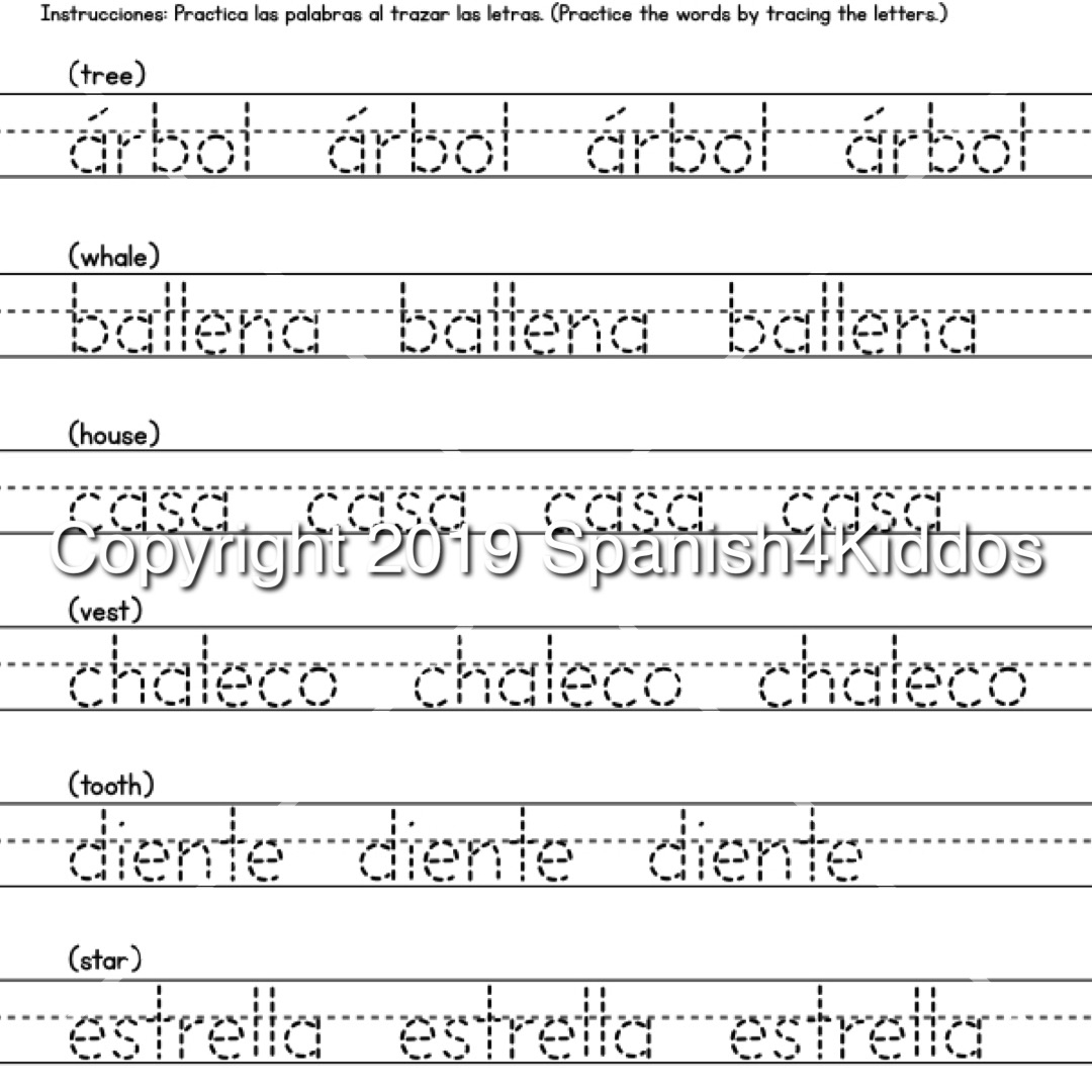 Spanish Alphabet Printable Workbook Spanish4Kiddos Spanish Alphabet Printable Workbook Spanish4Kiddos