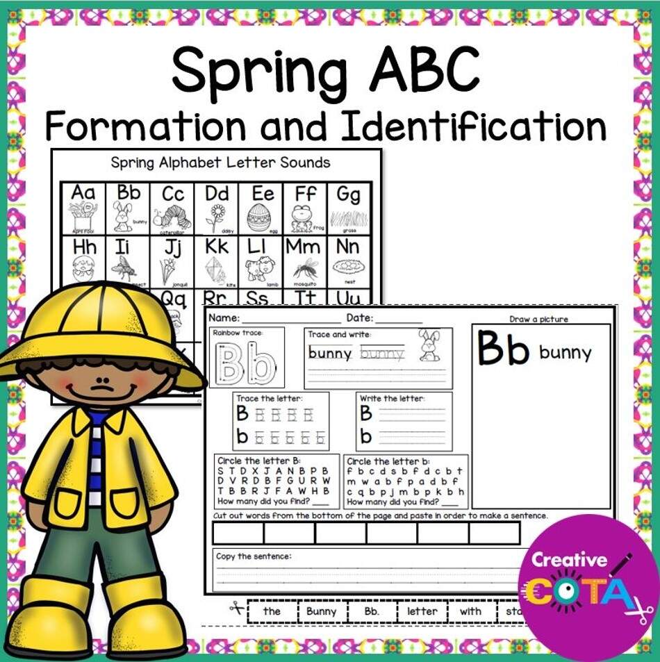 Spring Kindergarten Or 1st Grade Literacy Letter Formation Identification Handwriting Worksheets Made By Teachers Spring Kindergarten Or 1st Grade Literacy Letter Formation Identification Handwriting Worksheets Made By Teachers
