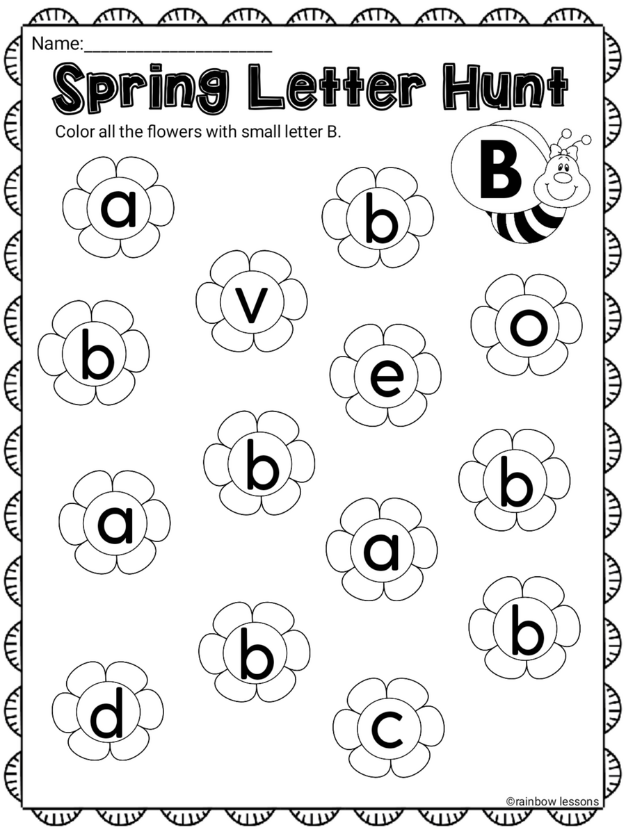 Spring Letters Worksheets Made By Teachers Spring Letters Worksheets Made By Teachers