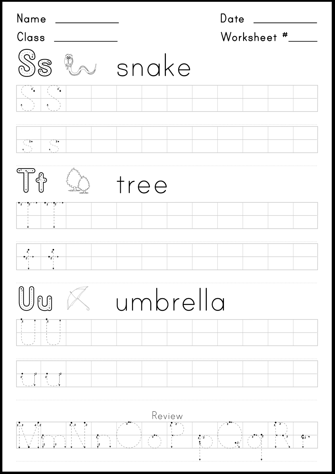 Super English Kid Worksheet For Writing The Letters S T And U Super English Kid Worksheet For Writing The Letters S T And U