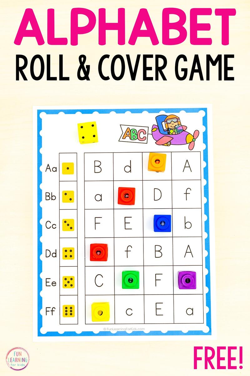 Super Fun Alphabet Roll Cover The Letter Games Super Fun Alphabet Roll Cover The Letter Games