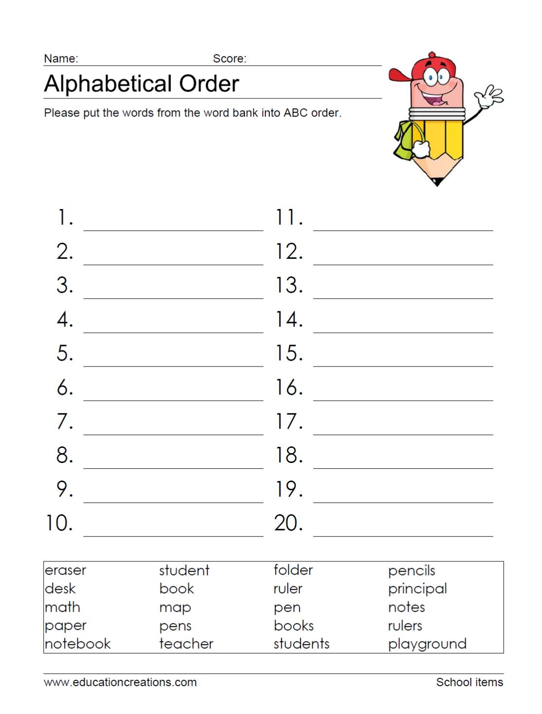 Teaching Ideas Games And More Back To School ABC Order Fun Teaching Ideas Games And More Back To School ABC Order Fun