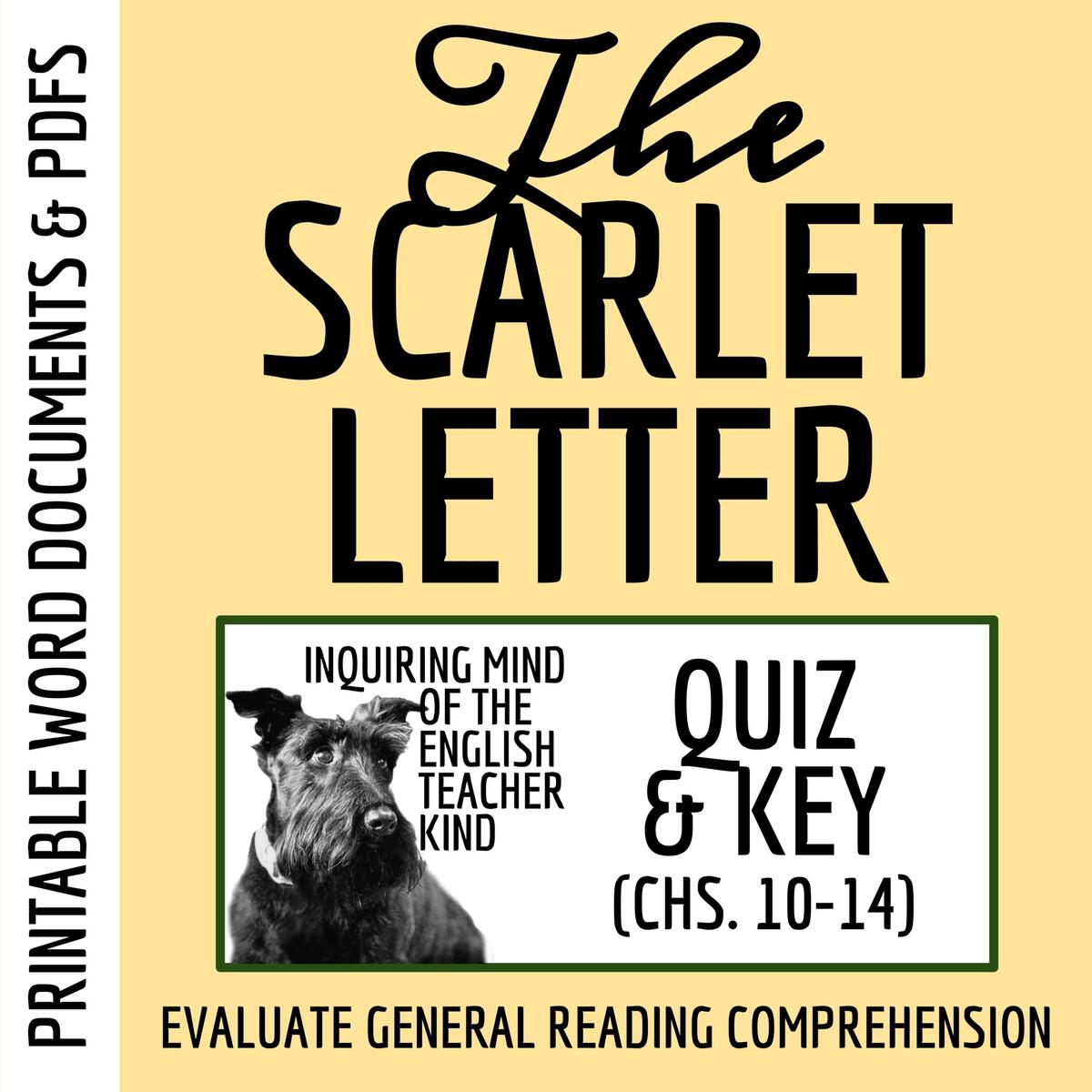 The Scarlet Letter Chapters 10 11 12 13 And 14 Quiz And Answer Key For High School Made By Teachers The Scarlet Letter Chapters 10 11 12 13 And 14 Quiz And Answer Key For High School Made By Teachers