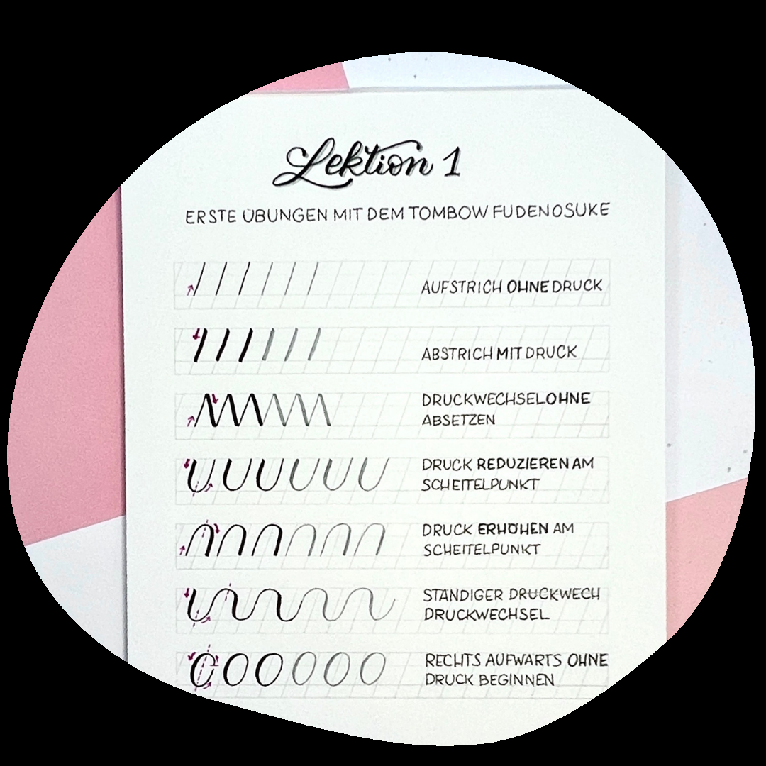 Tombow Europe Fudenosuke Lettering Lessons