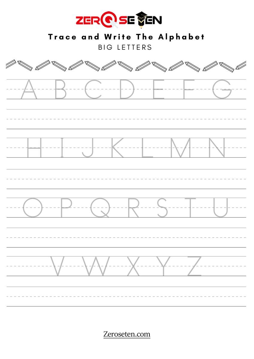 Trace And Write The Alphabet Zero Se Ten Blog Trace And Write The Alphabet Zero Se Ten Blog