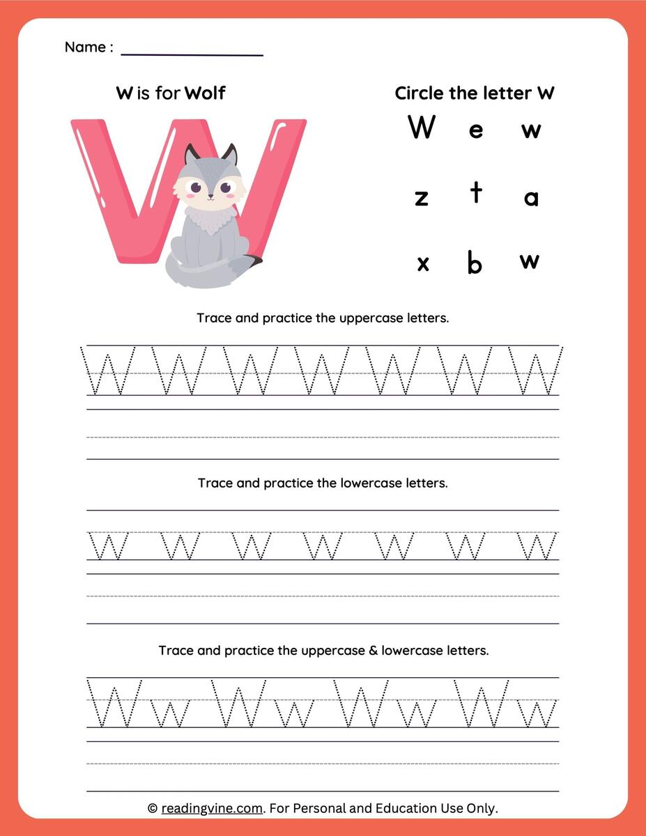 Tracing Letter W Worksheets For Preschool ABC Free Printable Cat Themed Letter W Tracing Worksheets For Preschoolers W Is For A Cat Whiskers Sly Spoon