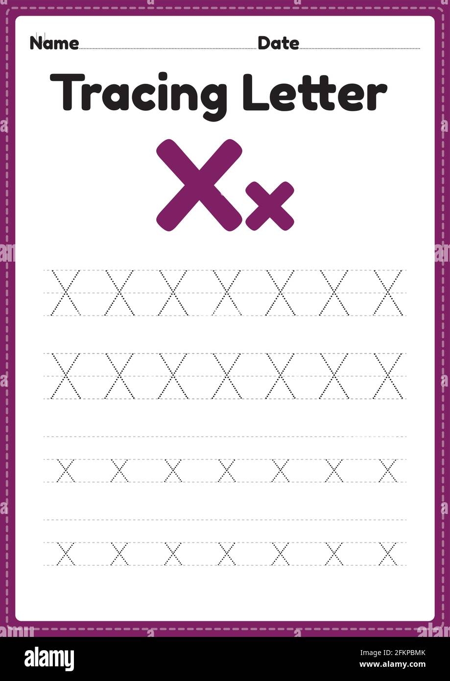 Tracing Letter X Alphabet Worksheet For Kindergarten And Preschool Kids For Handwriting Practice And Educational Activities In A Printable Page Illust Stock Vector Image Art Alamy Tracing Letter X Alphabet Worksheet For Kindergarten And Preschool Kids For Handwriting Practice And Educational Activities In A Printable Page Illust Stock Vector Image Art Alamy