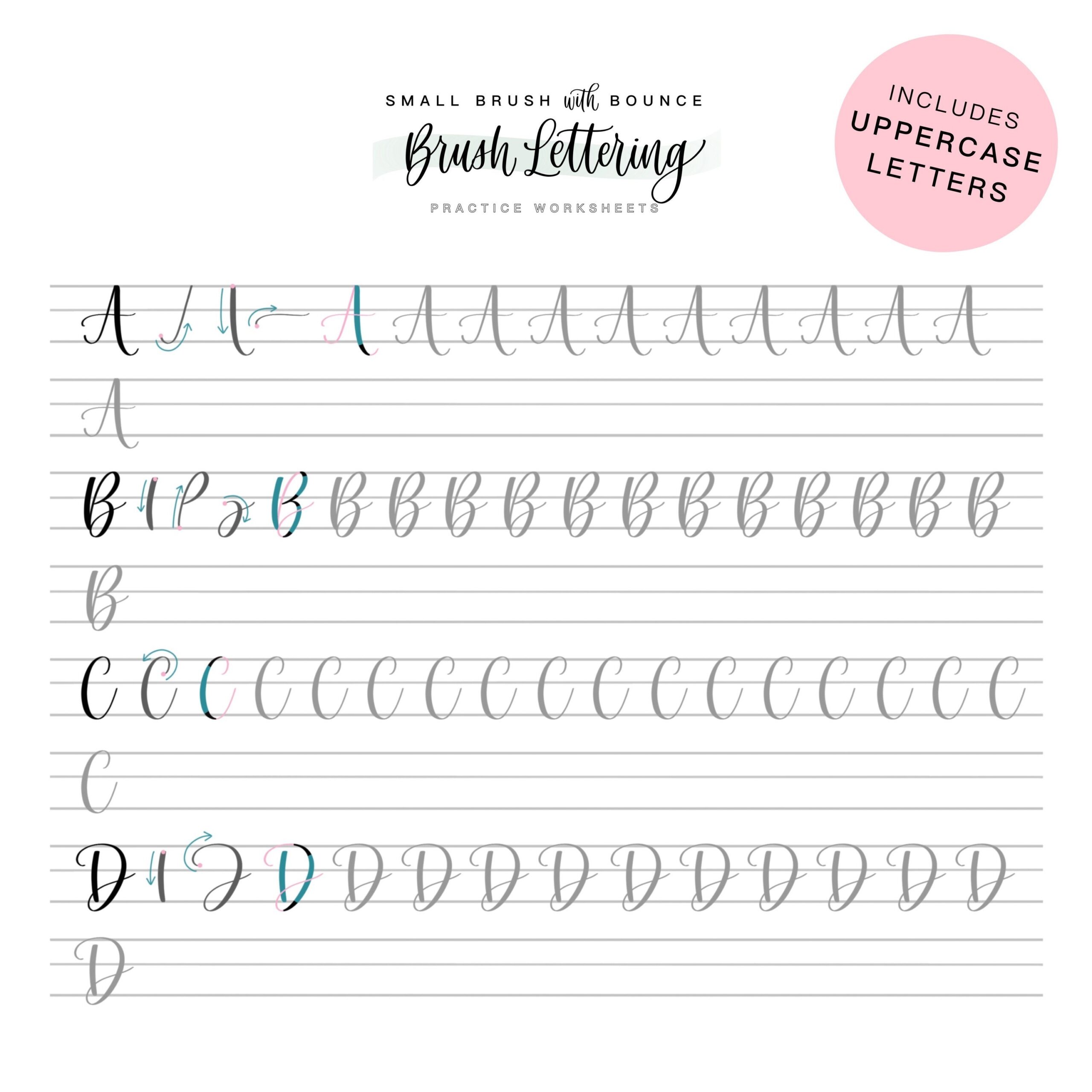 Uppercase Bounce Brush Lettering Small Brush Pen Capitals Lettering Practice Sheets Digital Download Worksheets Procreate Or Printable Etsy Uppercase Bounce Brush Lettering Small Brush Pen Capitals Lettering Practice Sheets Digital Download Worksheets Procreate Or Printable Etsy