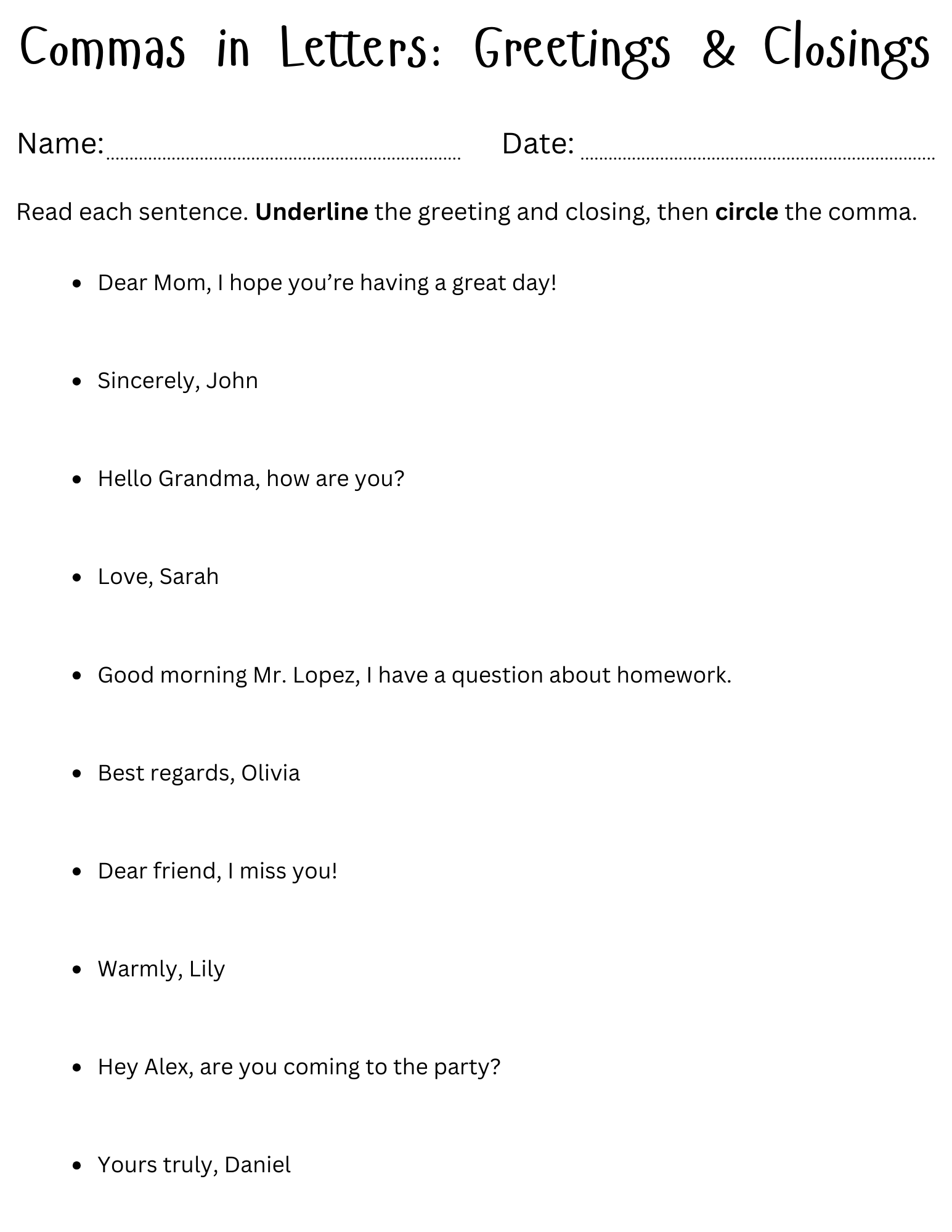 Use Commas In Greetings And Closings Of Letters Worksheet Teaching Resources Use Commas In Greetings And Closings Of Letters Worksheet Teaching Resources