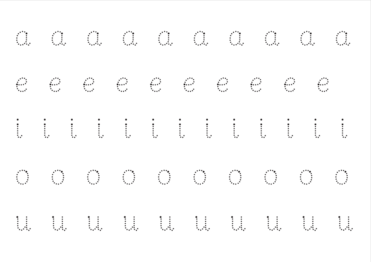 Vowels Worksheet Handwriting Activity For Reception KS1 Teachwire