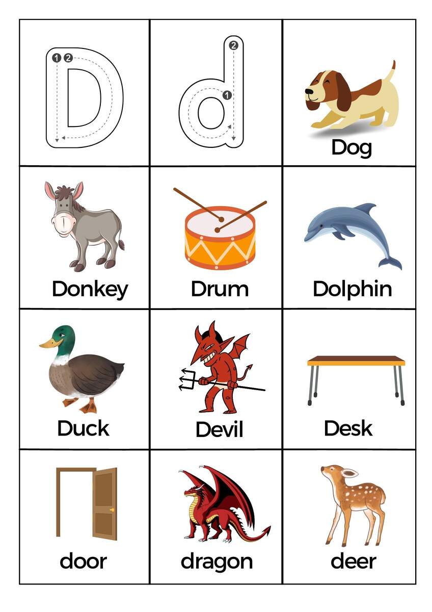 Letter D Free Worksheets TeachersMag