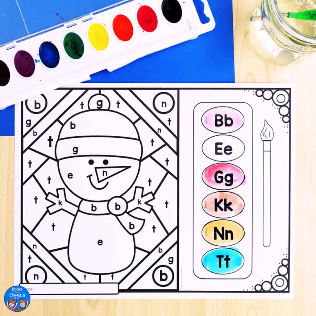 Winter Paint By Letter Worksheets Free Printable Winter Paint By Letter Worksheets Free Printable