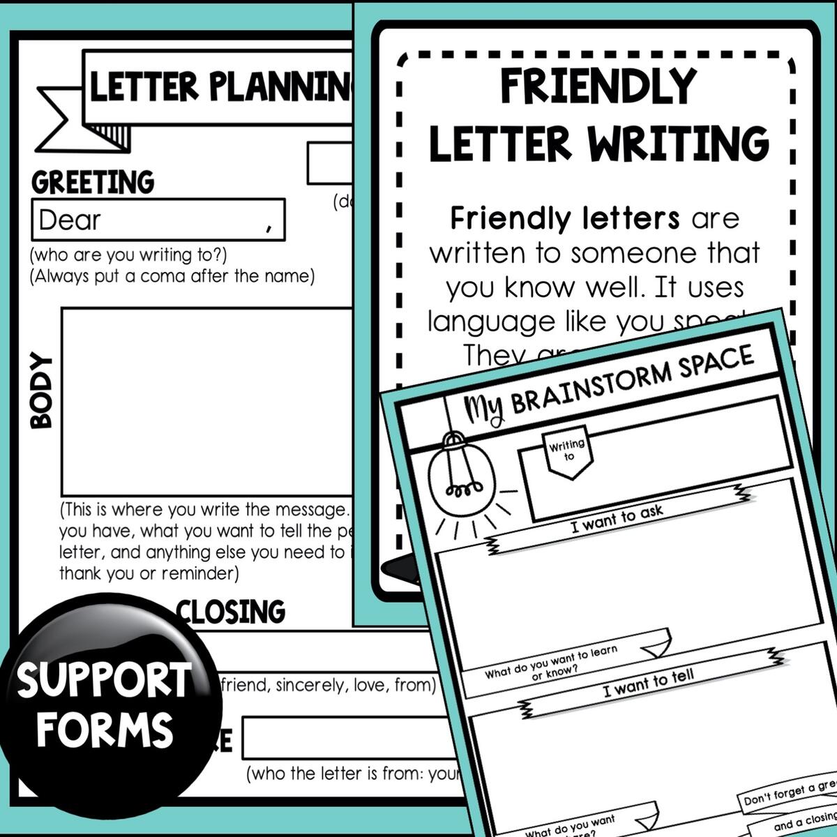 Writing A Letter Worksheets Mentor Texts Activities
