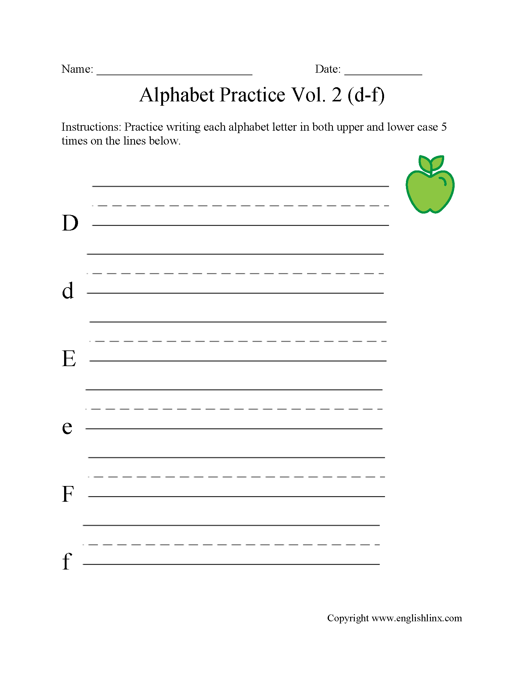 Writing Alphabet Letters Worksheets Free Printable Alphabet Writing Practice